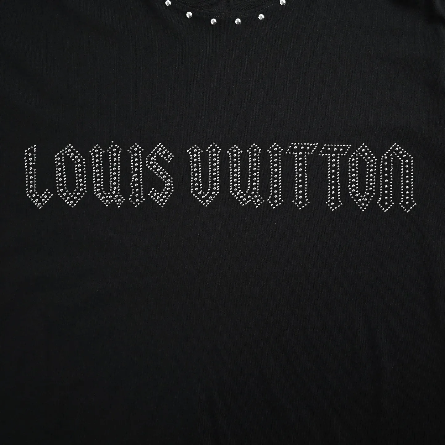 Louis Vuitton/Louis Vuitton 26ss rivet letter logo short sleeves